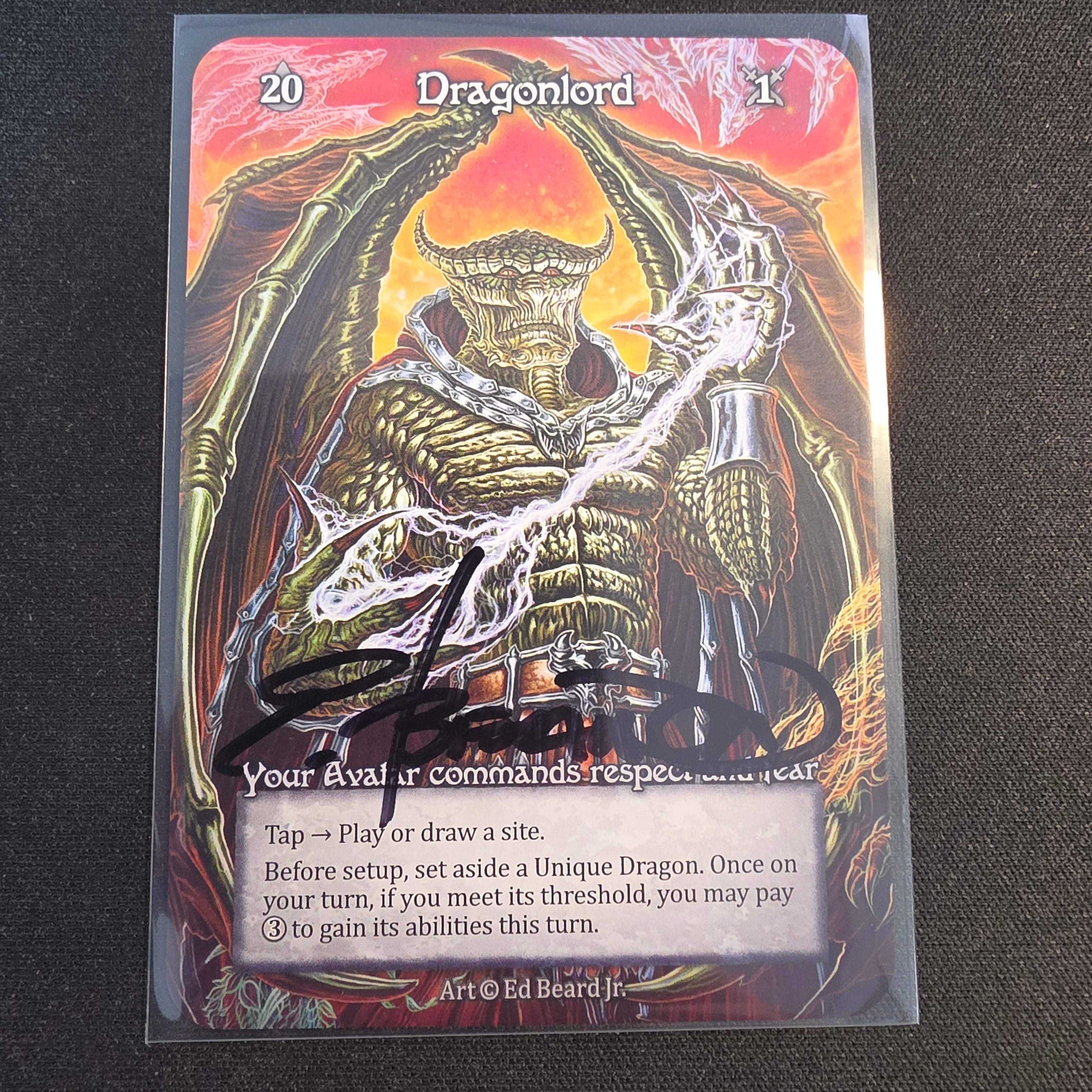 Dragonlord Avatar (Ed Beard Signed) - Sorcery Contested Realm NM Unique