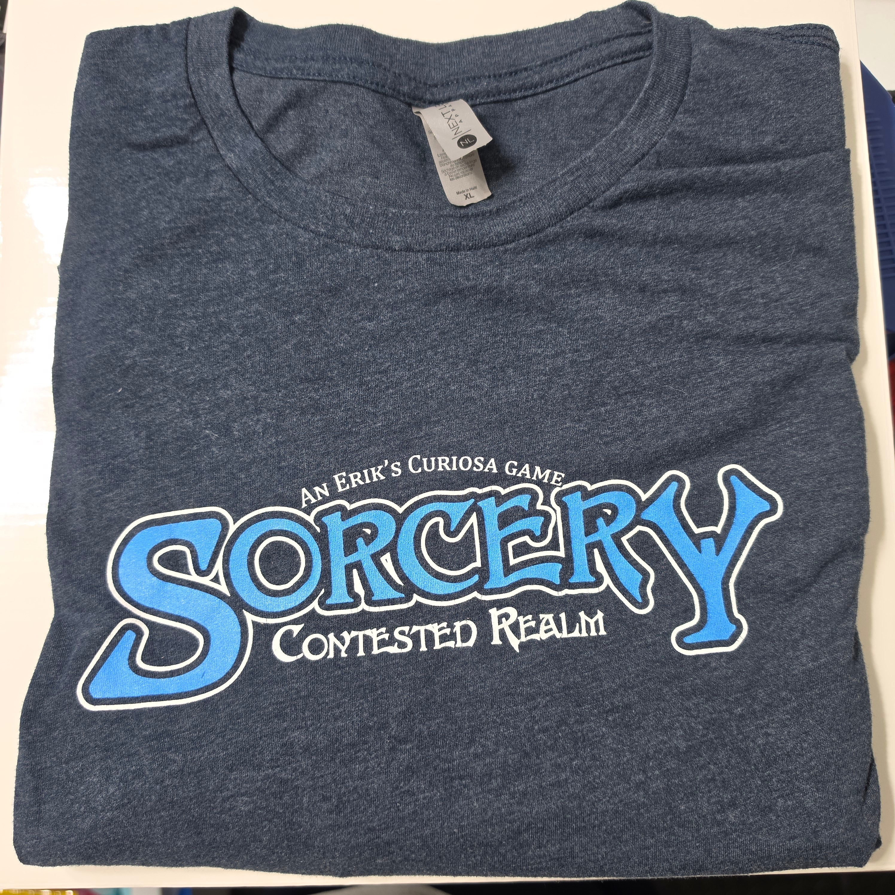 T-Shirt (Blue) - Sorcery Contested Realm - Size XL (Gently Worn)