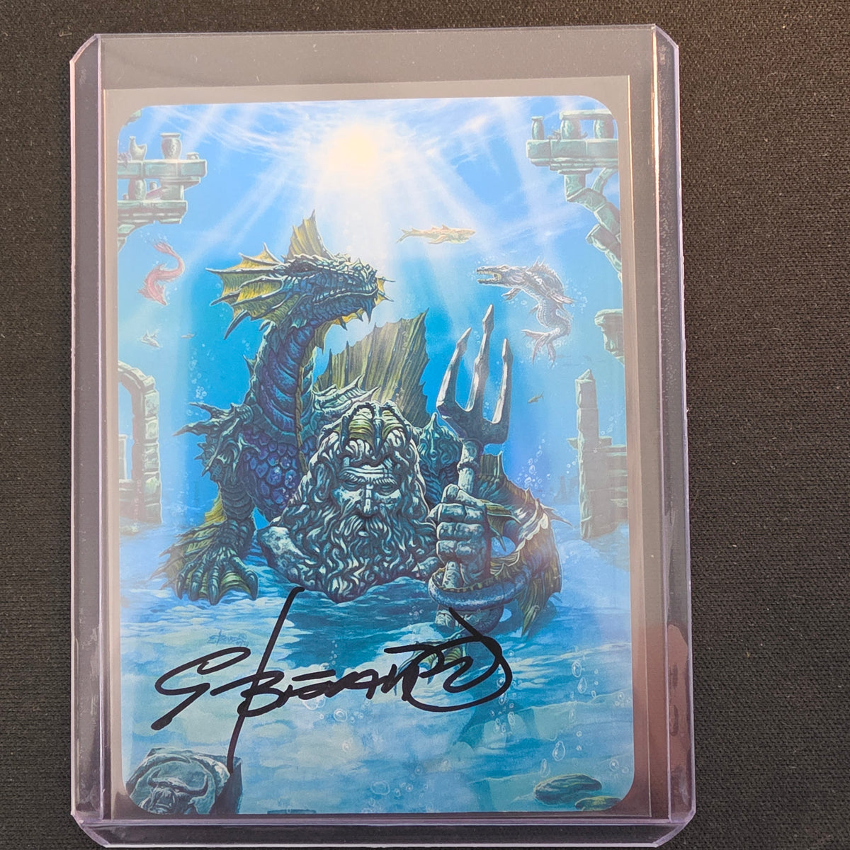 Vatn Draconis (Ed Beard Signed) Foil - Sorcery Contested Realm NM