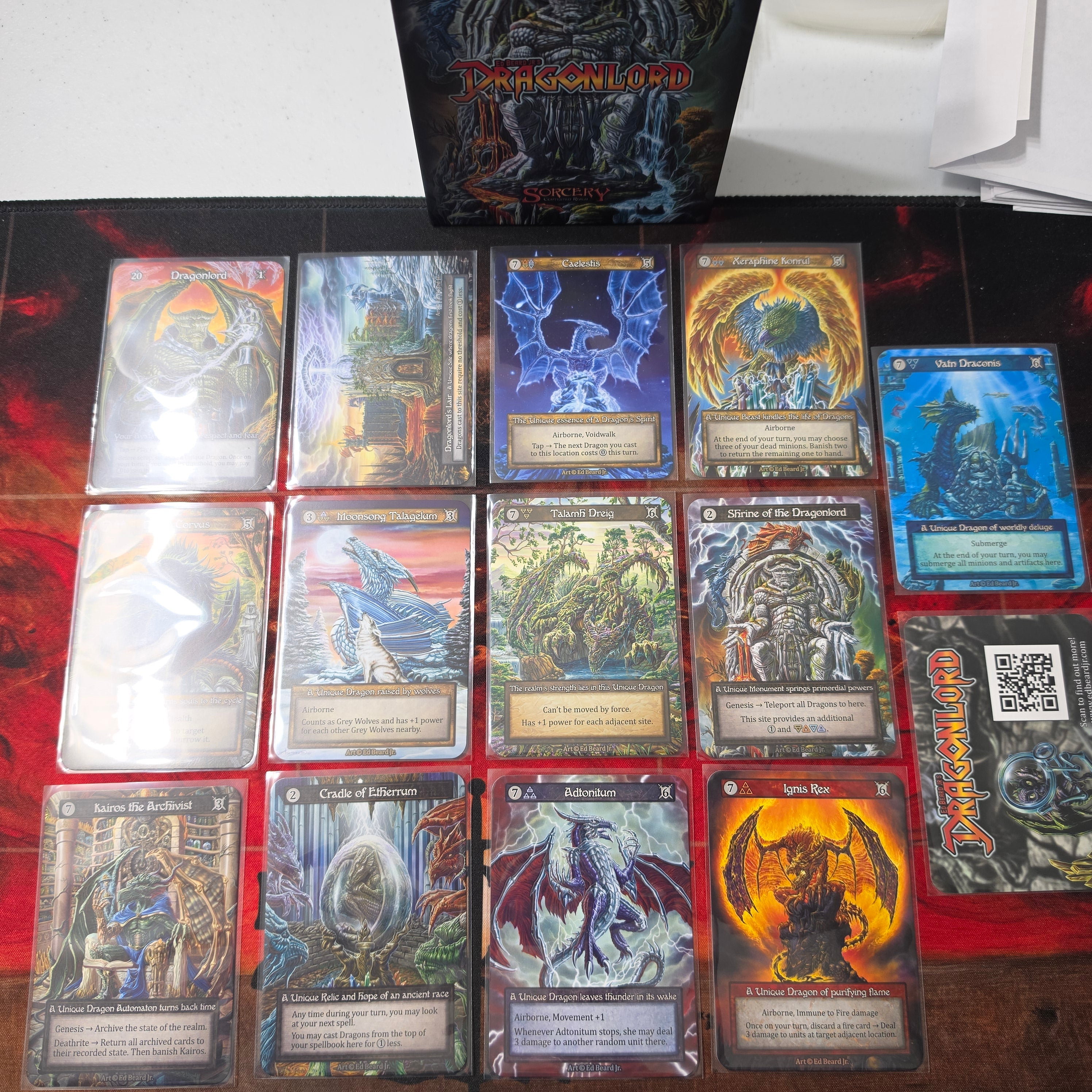 DRAGONLORD Non-Foil Set with Box - Sorcery Contested Realm Ed Beard Jr