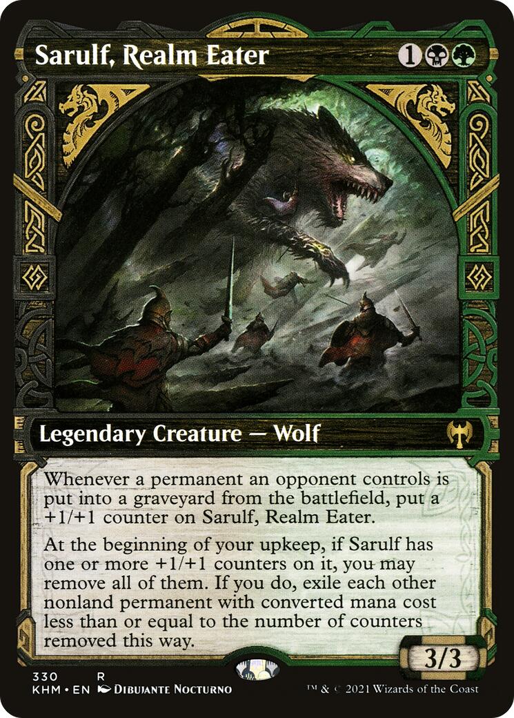 Sarulf, Realm Eater (Showcase) - Kaldheim - Rare #330 - Near Mint Foil