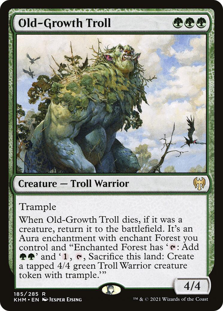 Old-Growth Troll - Kaldheim - Rare #185 - Near Mint Normal