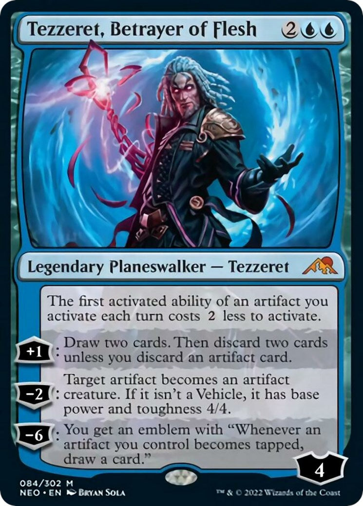 Tezzeret, Betrayer of Flesh - Kamigawa: Neon Dynasty - Mythic #84 - Near Mint Normal