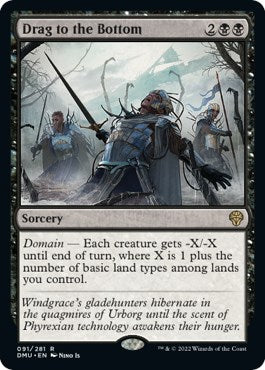 Drag to the Bottom - Dominaria United - Rare #91 - Near Mint Foil