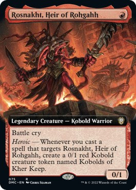 Rosnakht, Heir of Rohgahh (Extended Art) - Commander: Dominaria United - Rare #75 - Near Mint Normal