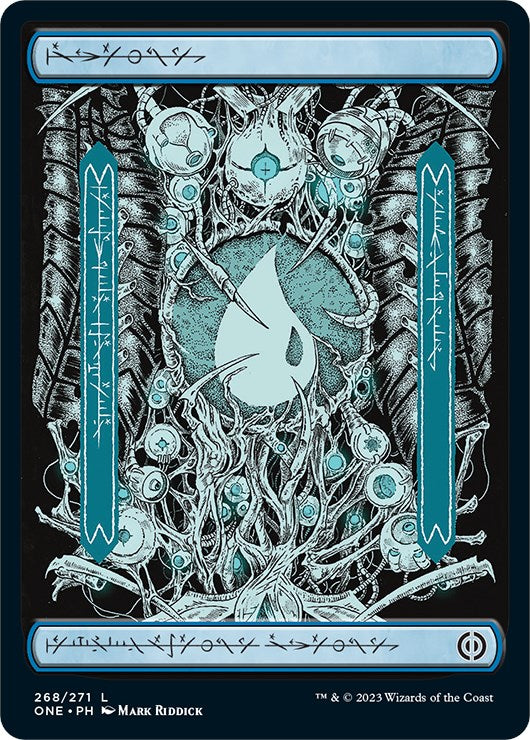 Island (268) - Full Art - Phyrexia: All Will Be One - Land #268 - Near Mint Foil