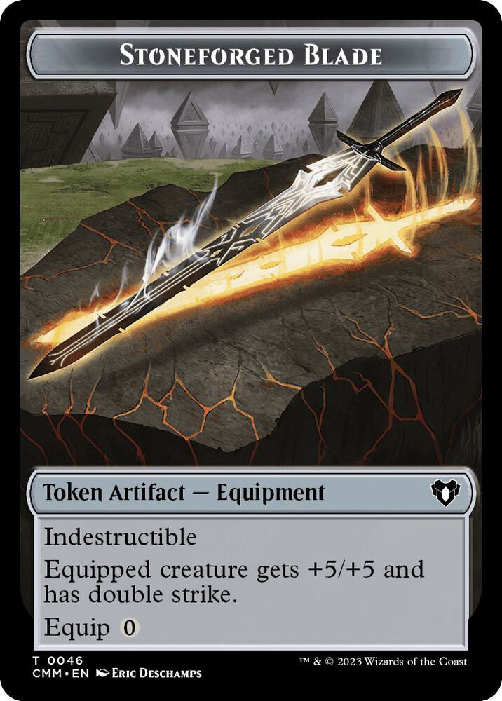 Treasure // Stoneforged Blade Double-Sided Token (Back)