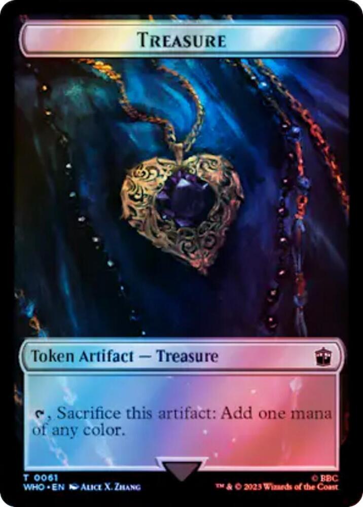 Soldier // Treasure (0061) Double-Sided Token (Surge Foil) (Back)