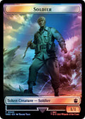 Soldier // Treasure (0061) Double-Sided Token (Surge Foil)