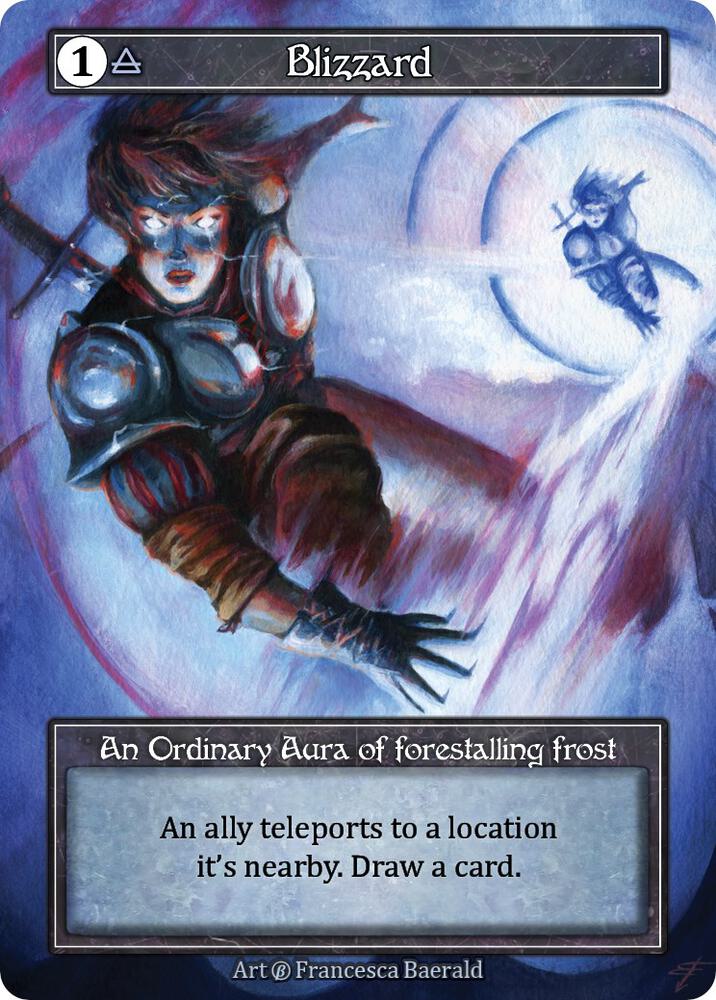 Blizzard (Foil) (Misprint) - Beta - Near Mint Ordinary