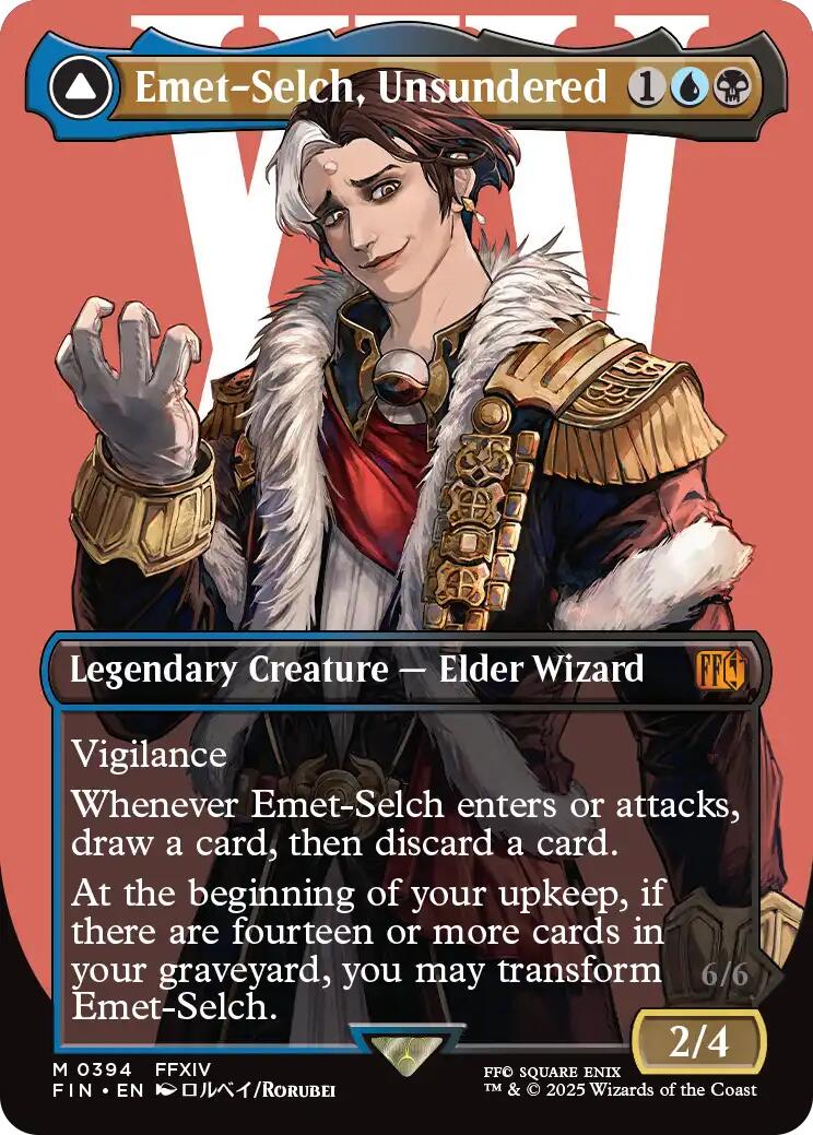 Emet-Selch, Unsundered (Borderless) - FINAL FANTASY - Mythic #394 - Near Mint Normal