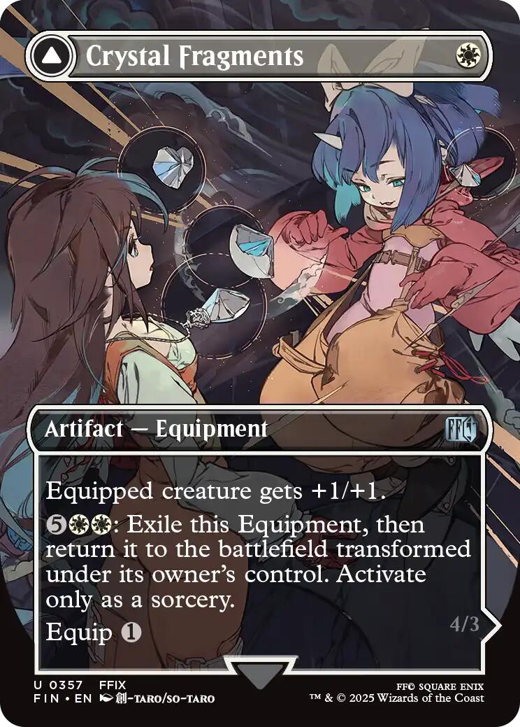 Crystal Fragments (Borderless) - FINAL FANTASY - Uncommon #357 - Near Mint Foil
