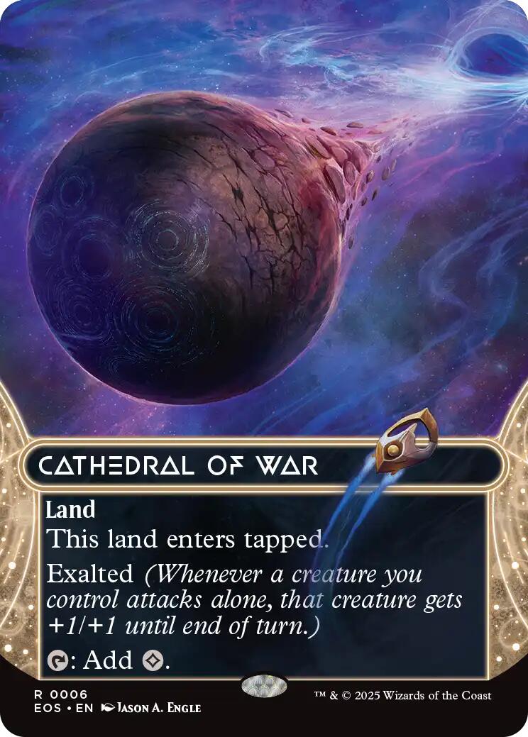 Cathedral of War (0006) (Borderless) - Edge of Eternities: Stellar Sights - Rare #6 - Near Mint Normal