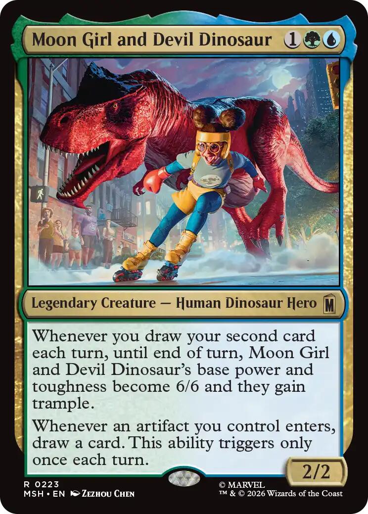 Moon Girl and Devil Dinosaur - Marvel Super Heroes - Rare #223 - Near Mint Normal