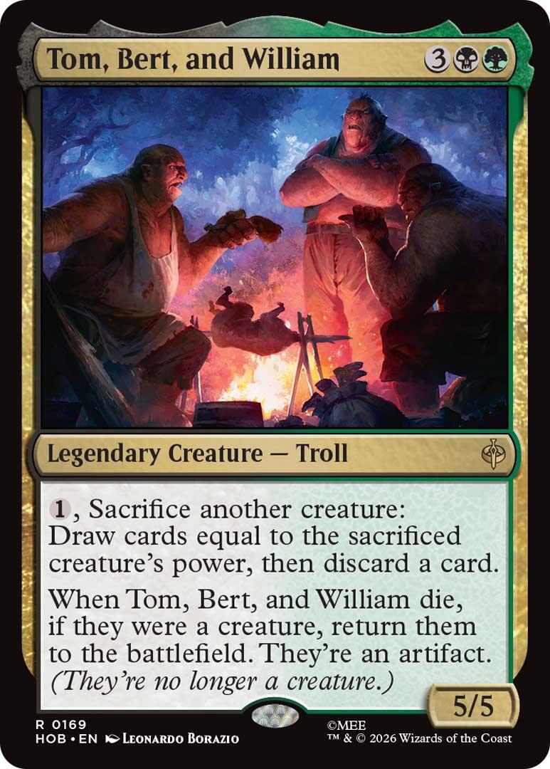 Tom, Bert, and William - The Hobbit - Rare #169 - Near Mint Foil