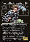 Winter Soldier, Icy Assassin (Borderless) - Marvel Super Heroes - Rare #377 - Near Mint Normal