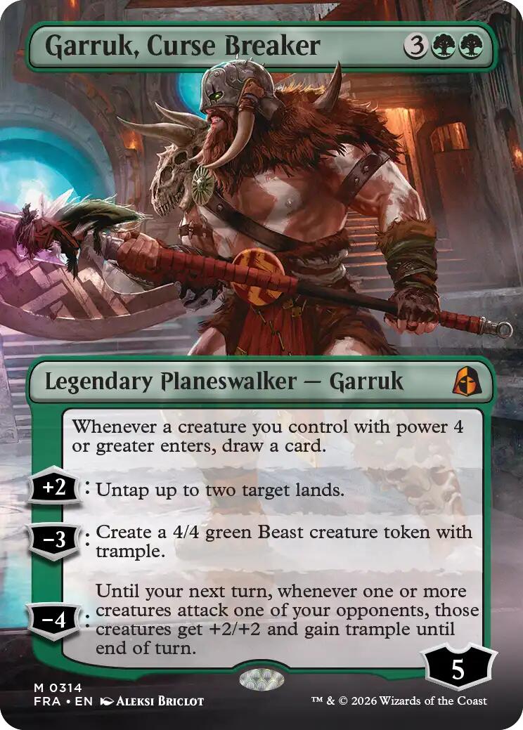 Garruk, Curse Breaker (Borderless) - Reality Fracture - Mythic #314 - Near Mint Foil
