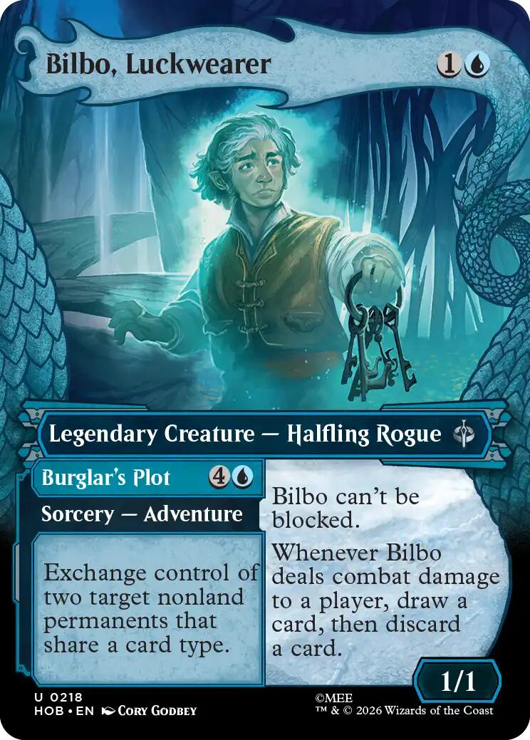 Bilbo, Luckwearer (Showcase) - The Hobbit - Uncommon #218 - Near Mint Normal