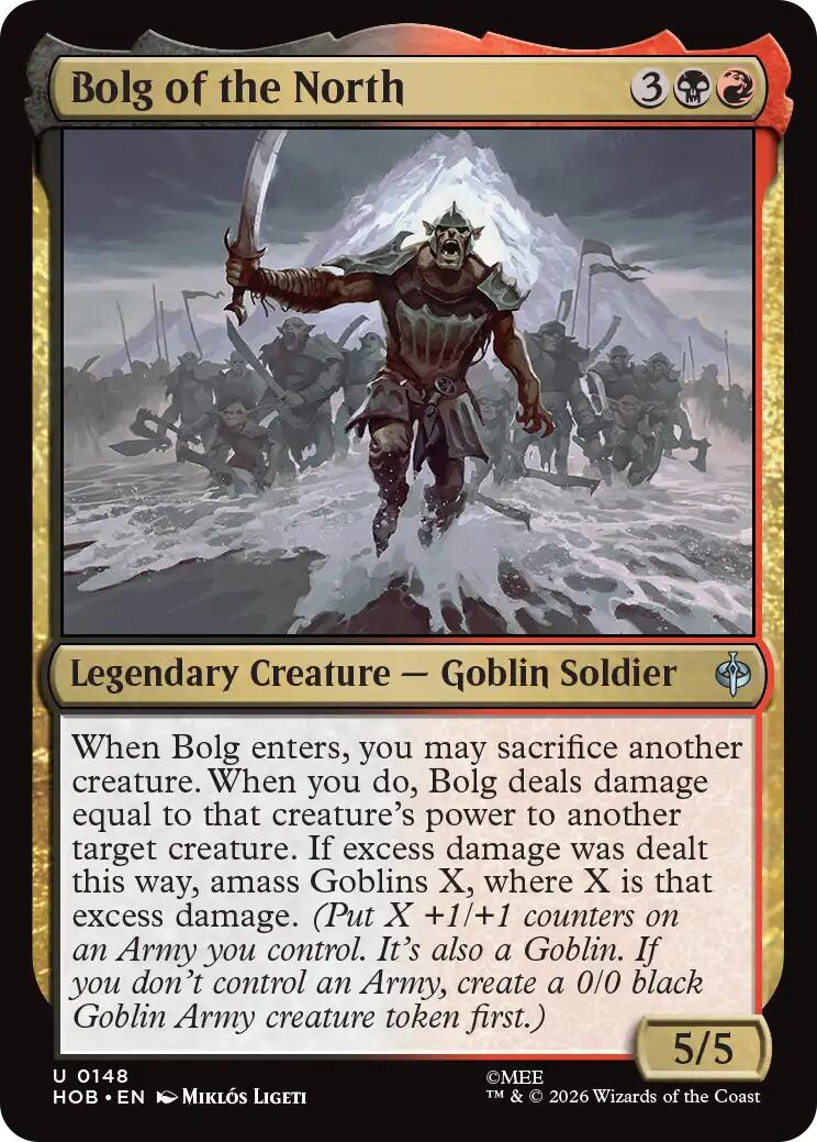 Bolg of the North - The Hobbit - Uncommon #148 - Near Mint Normal