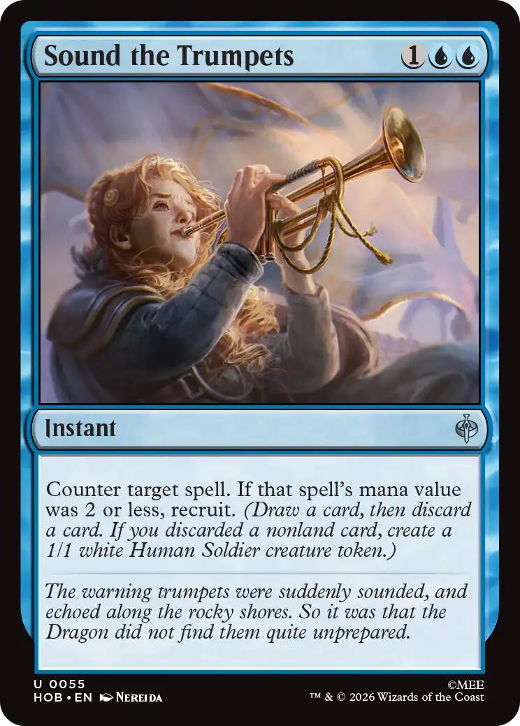 Sound the Trumpets - The Hobbit - Uncommon #55 - Near Mint Normal