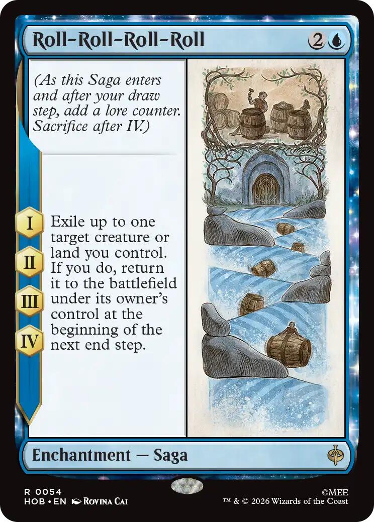 Roll-Roll-Roll-Roll - The Hobbit - Rare #54 - Near Mint Foil