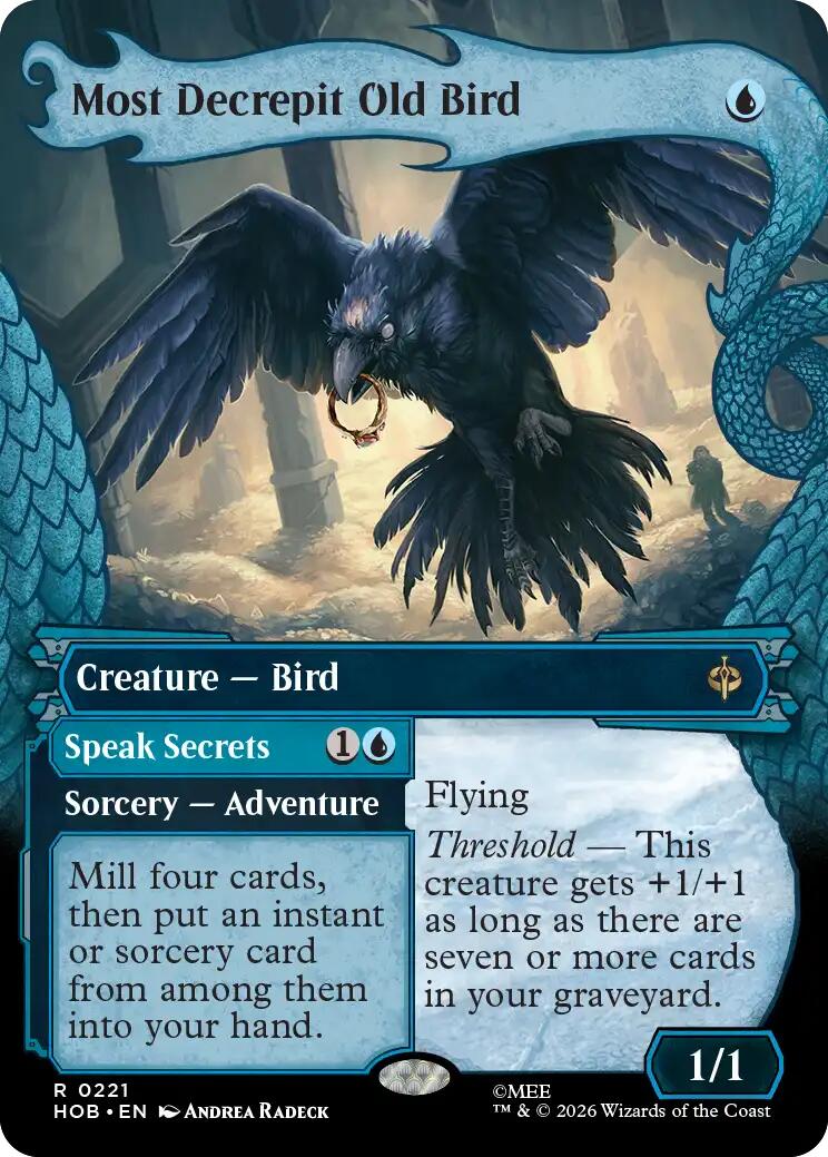 Most Decrepit Old Bird (Showcase) - The Hobbit - Rare #221 - Near Mint Foil