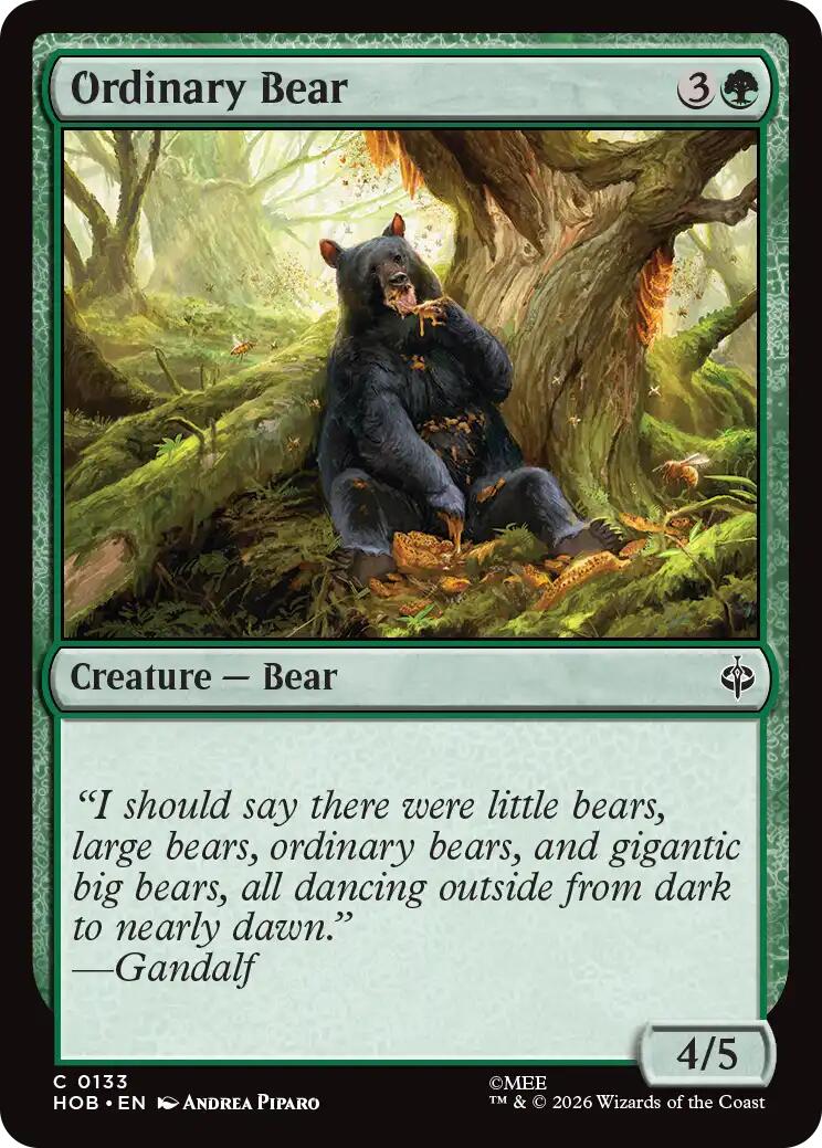Ordinary Bear - The Hobbit - Common #133 - Near Mint Normal