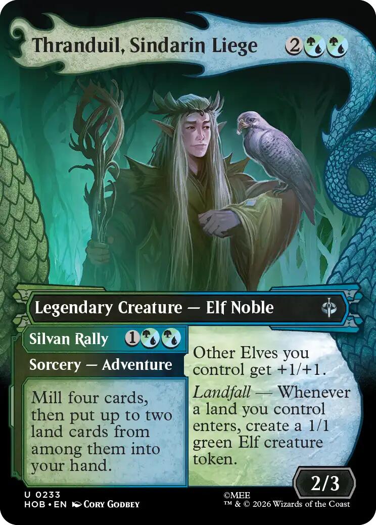 Thranduil, Sindarin Liege (Showcase) - The Hobbit - Uncommon #233 - Near Mint Normal