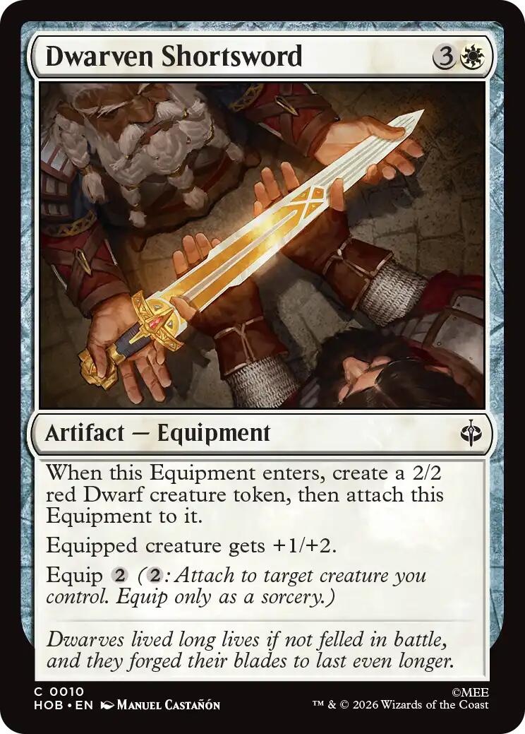 Dwarven Shortsword - The Hobbit - Common #10 - Near Mint Normal