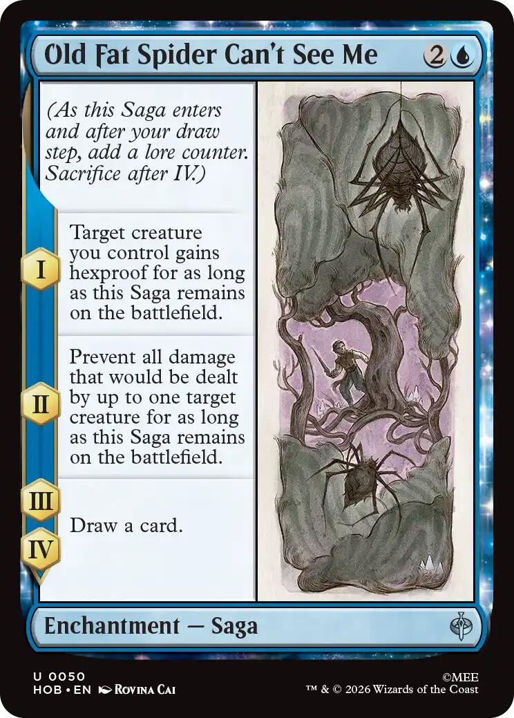 Old Fat Spider Can't See Me - The Hobbit - Uncommon #50 - Near Mint Normal