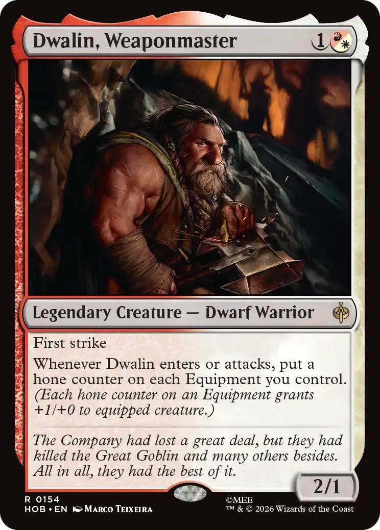 Dwalin, Weaponmaster - The Hobbit - Rare #154 - Near Mint Foil