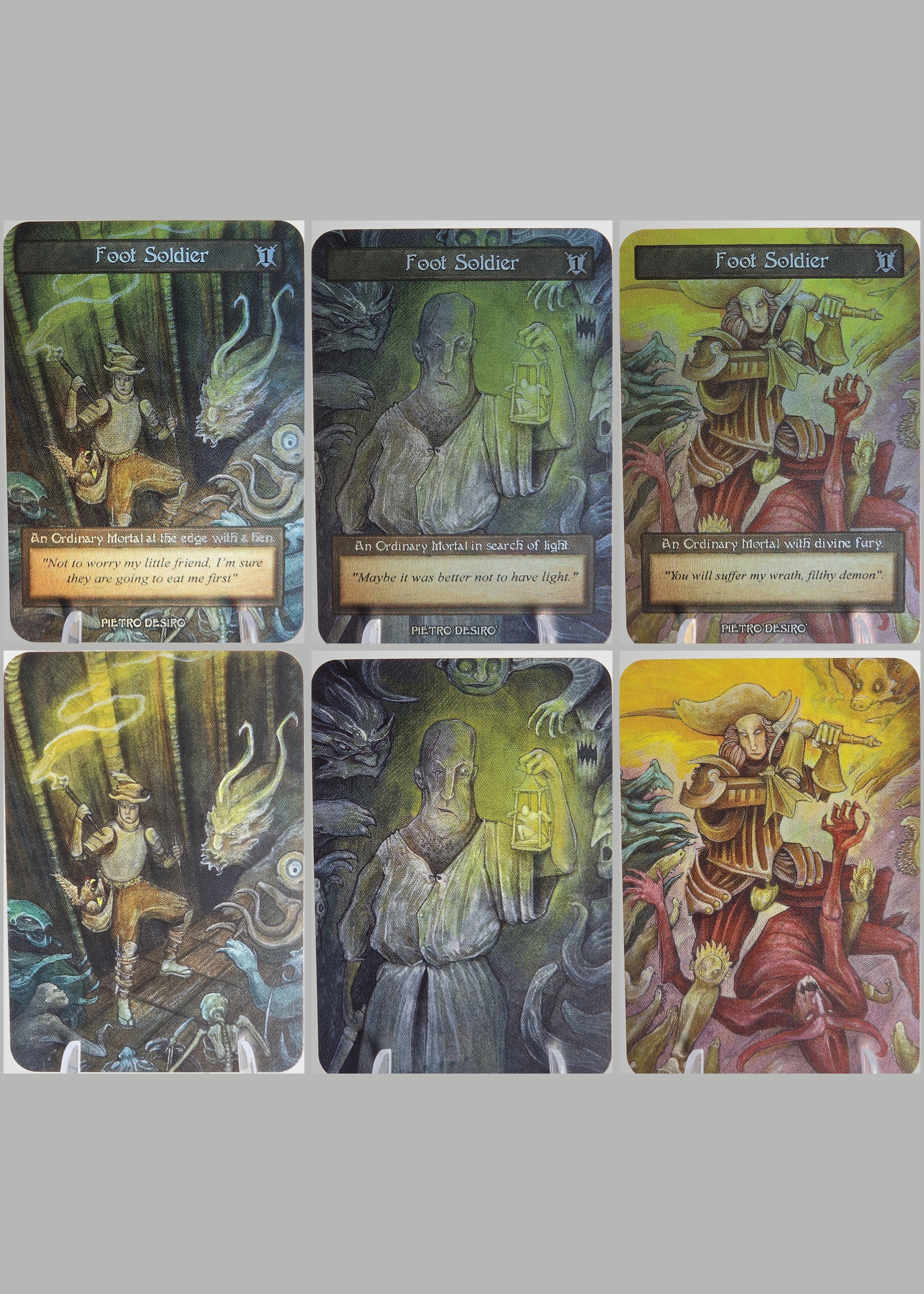 Foot Soldier Token Set by Pietro Desiro (3pcs) / Foil