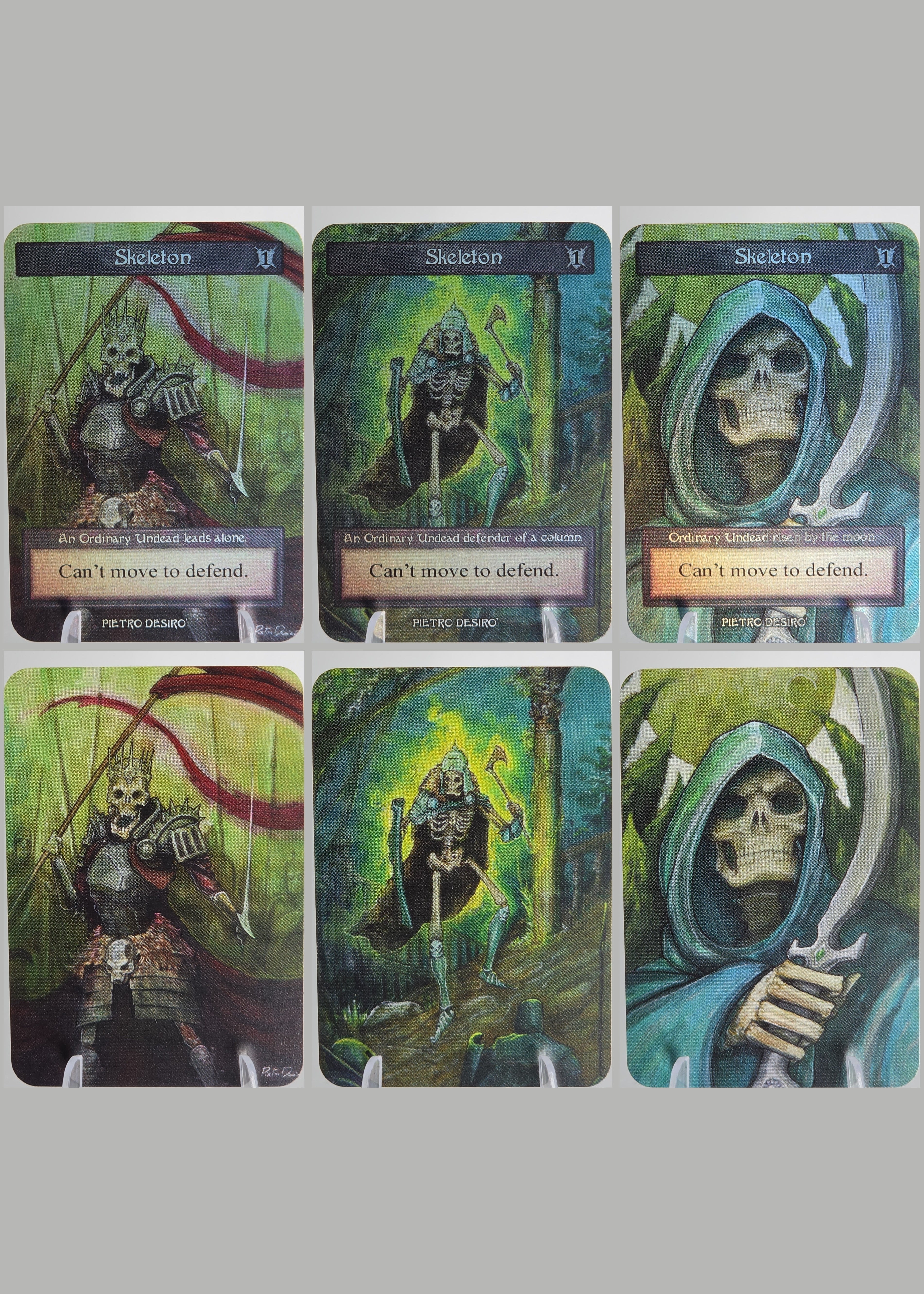 Skeleton Token Set by Pietro Desiro (3pcs) / Foil