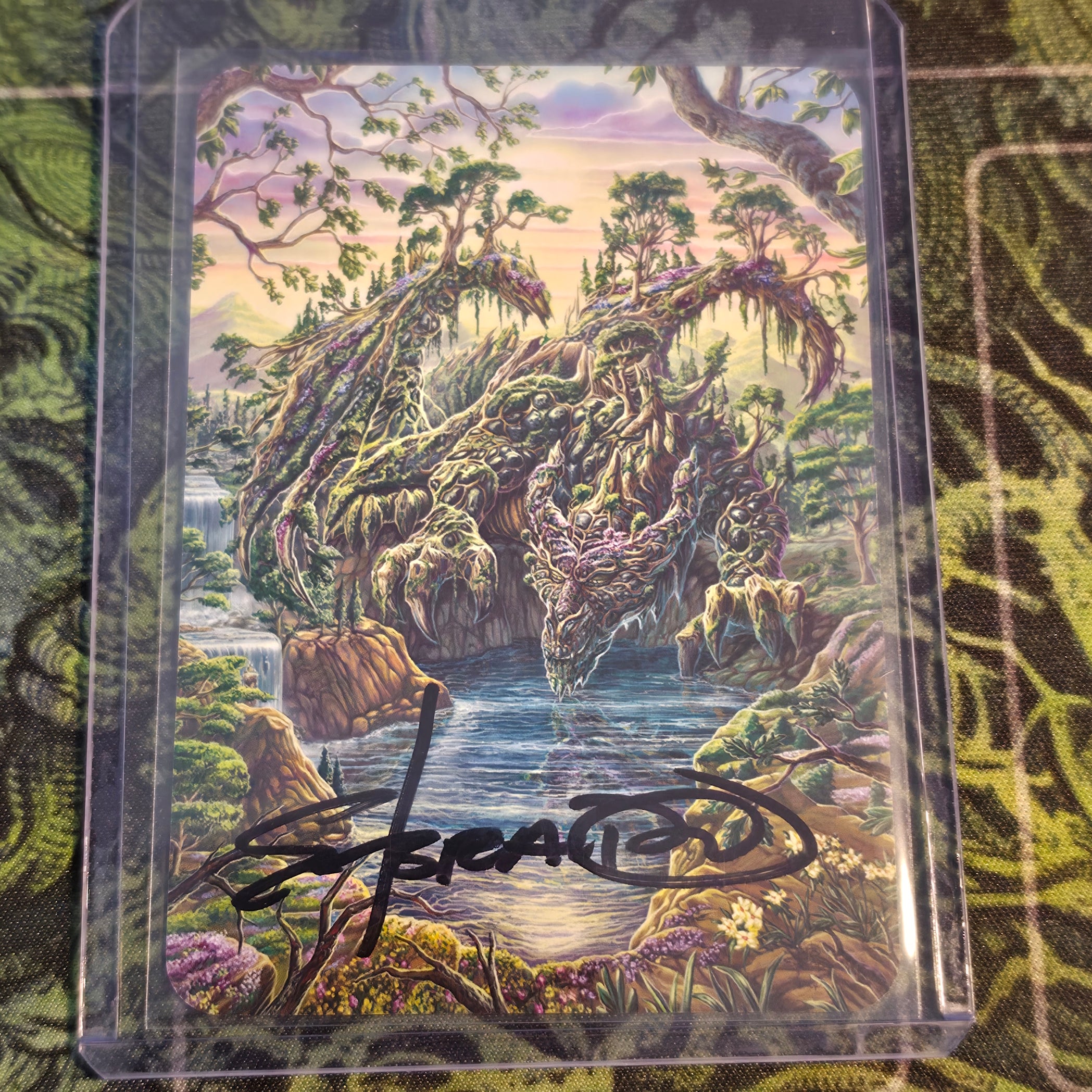 Talamh Dreig (Ed Beard Signed Back) - Sorcery Contested Realm Dragonlord NM Unique