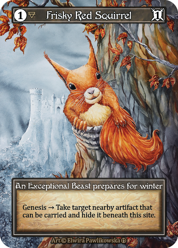 Frisky Red Squirrel (Foil) – Arthurian Legends