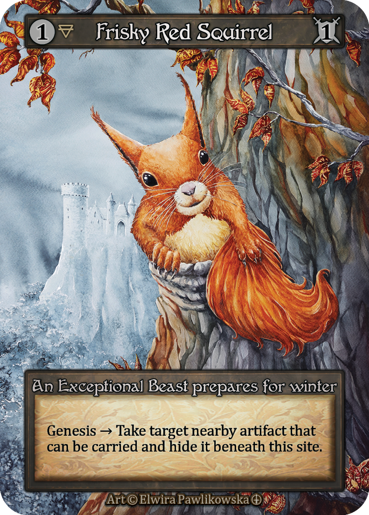 Frisky Red Squirrel – Arthurian Legends