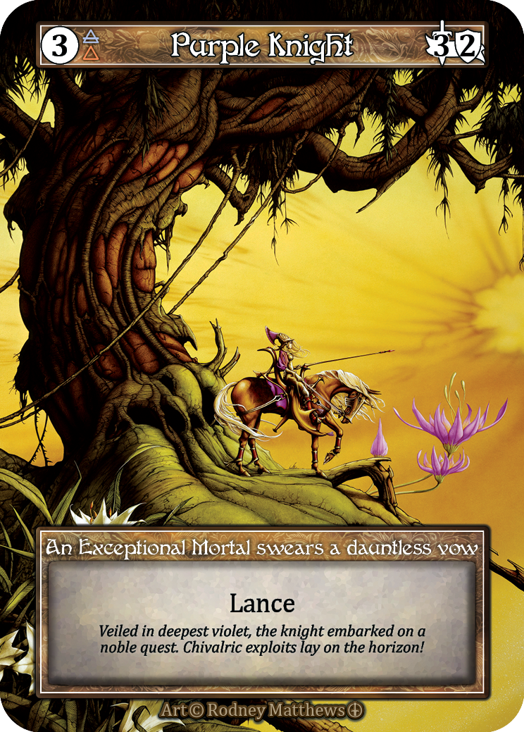 Purple Knight (Foil) – Arthurian Legends
