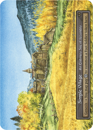 Simple Village (Foil) – Beta