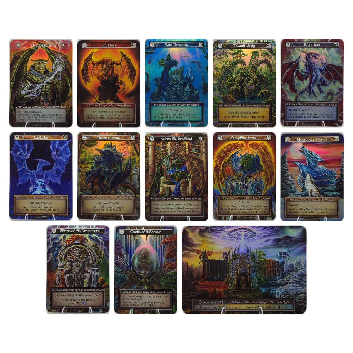 DRAGONLORD Full Foil Set - ALL 13 FOIL CARDS - Sorcery Contested Realm Ed Beard Jr