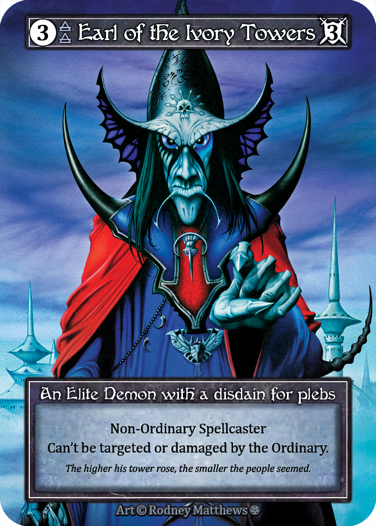 Earl of the Ivory Towers (Foil) – Gothic
