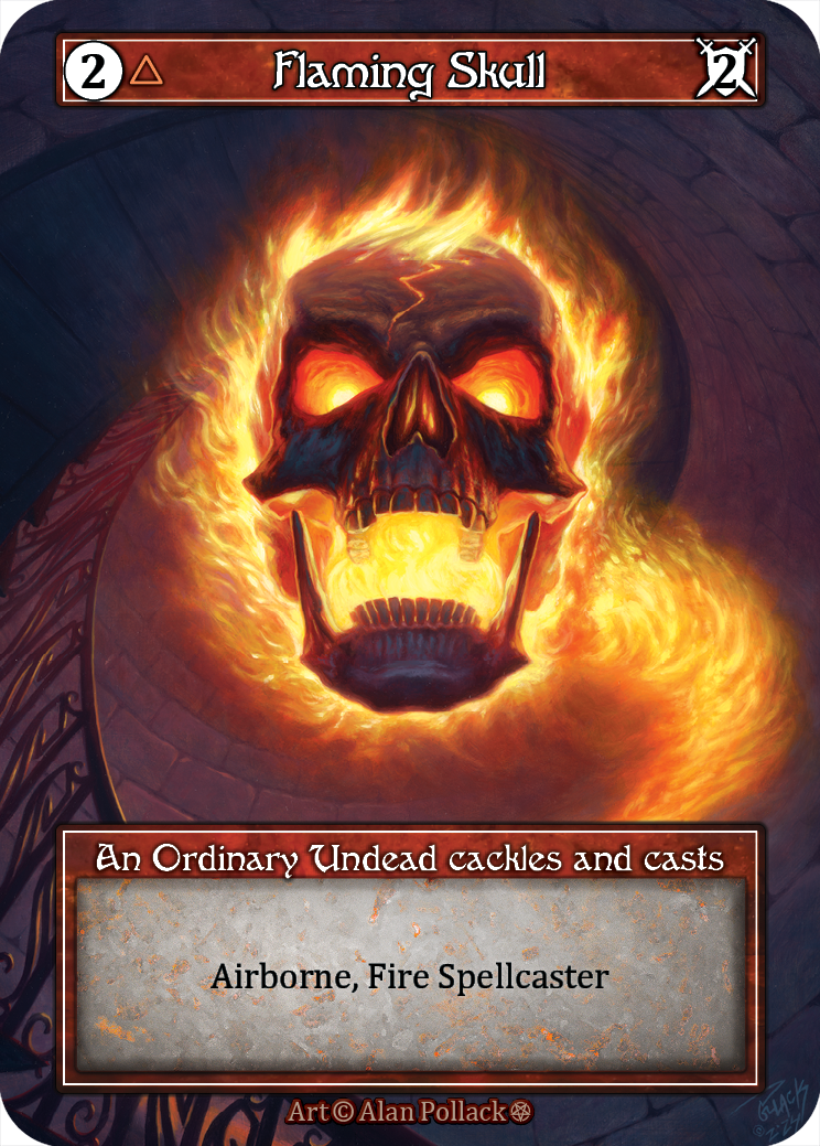 Flaming Skull / Foil