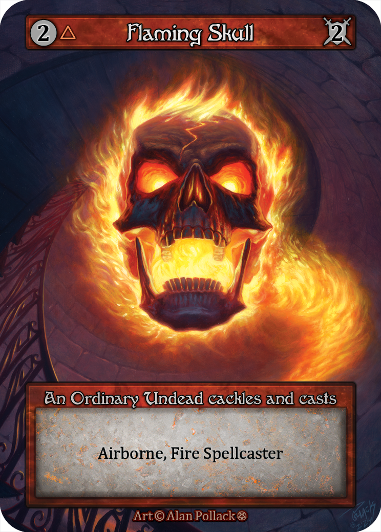 Flaming Skull – Gothic